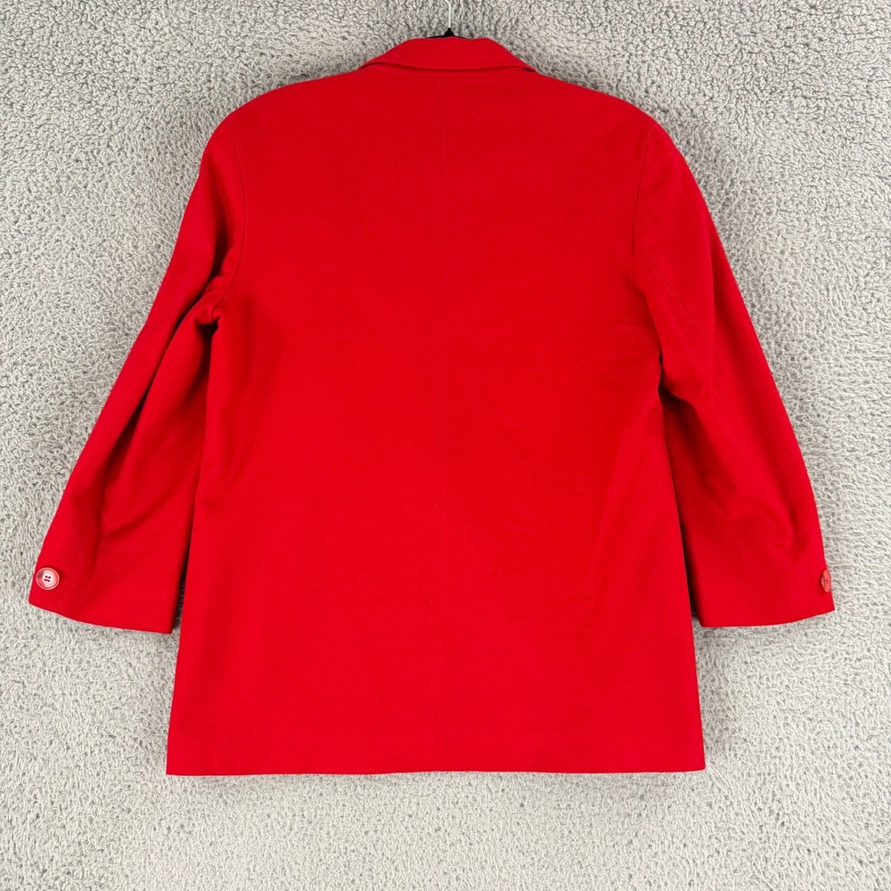Vintage Pendleton Blazer Womens L Red 100% Virgin Wool Made USA Jacket Classic - Picture 11 of 13